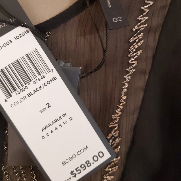 BCBG MAXAZRIA Embroidered Maxi Dress 2 NWT - Picture 3 of 6